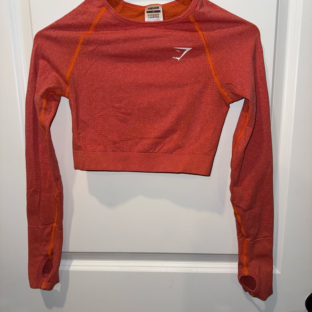 Gymshark Vibrant Orange Crop Top